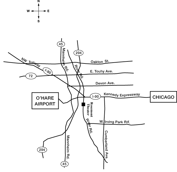 (MAP TO ROSEMONT THEATER)